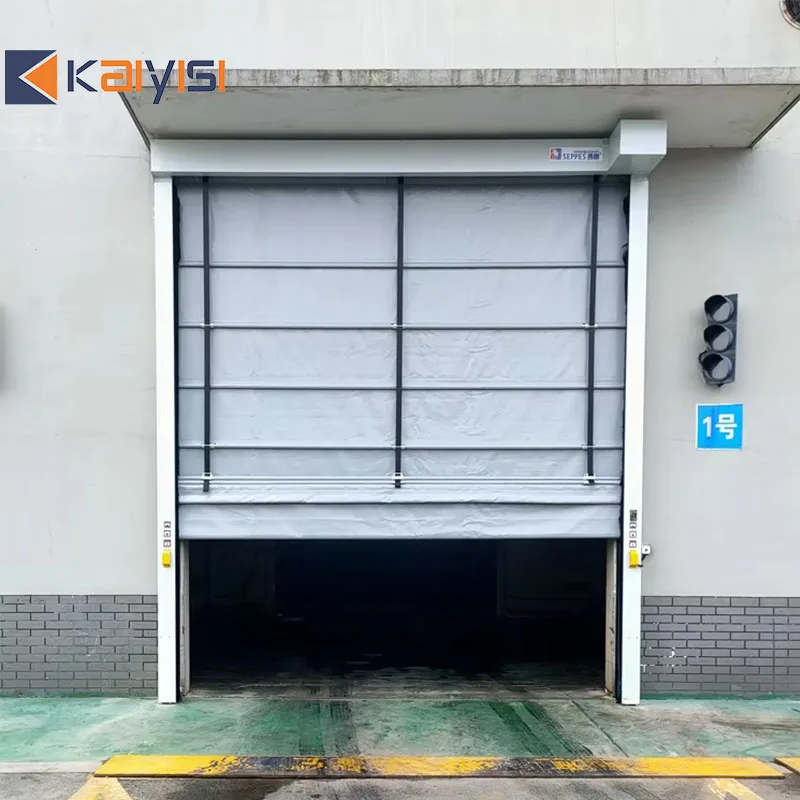 High Speed Stacking Door Electric Automatic Flexible Folding Security Industrial Door For Warehouse