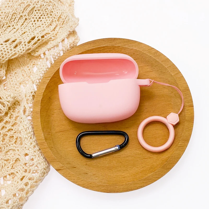 Voor Jbl Wave 200 Tws Oortelefoon Case Siliconen Draadloze Bluetooth Cover Voor Jbl Wave 200 Hoofdtelefoon Zakken Met Vinger Band