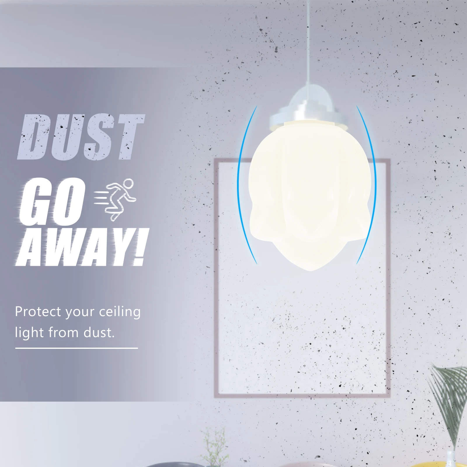 

Lotus Lampshade PVC High Transmittance Uniform Decorative Garden Cover Accessory Household Modern Warm Lighting Easy Install