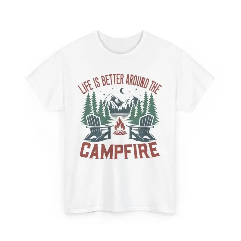 Hello Sunshine T-Shirt | Life Is Better Around The Campfire tee | Summer T-Shirt