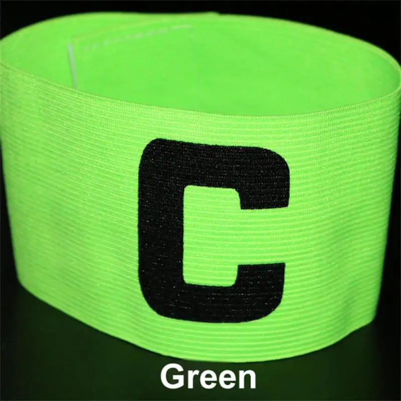 5PCS Football Captain Armband Arm Band Leader Competition Soccer Flexible Adjustable Soccer Captain Armband Group Football