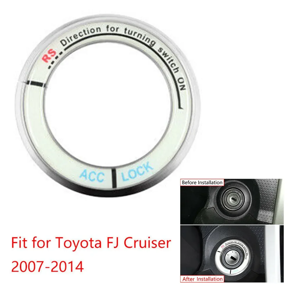 New Useful Ignition Switch Trim Frame Replacement Start Button Accessories Aluminum Cover For Toyota FJ Cruiser 07-2014