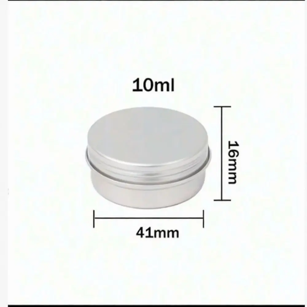 Compact Aluminum Container Round Metal Cream Jar Leakproof Travel Makeup Storage Box Screw Lid Sample Pot