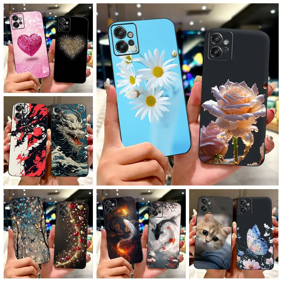Para Motorola Moto G32 funda Moto G22 G42 G52 funda pintada de lujo funda de silicona suave para Moto G52 G 22 32 42 MotoG22 Fundas Coque