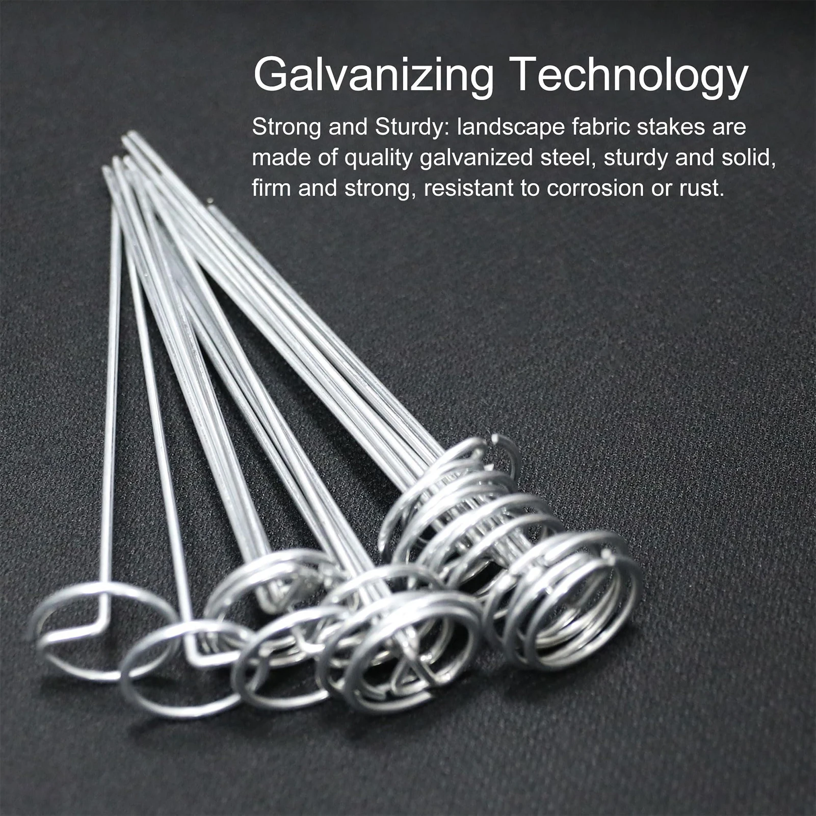 

50PCS Landscape Garden Staples Heavy Duty Yard Ground Pins for Tents Artificial Turf Firewood Tarps
