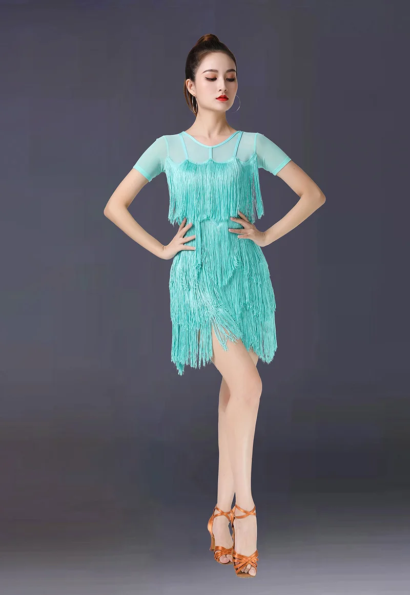 여성용 라틴 댄스 드레스, 표준 볼룸 댄스 훈련 의상, 살사 댄스 드레스, 패션