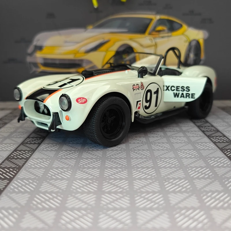 1:22 simulation Ford Cobra convertible sports car alloy model car ornament collection, doors and engine hood, trunk can be opene - view 4