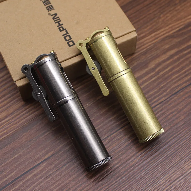 New Dolphin Lighter -686 Metal Rotating Lighter Personalized and Creative Retro Trench Lighter Widget