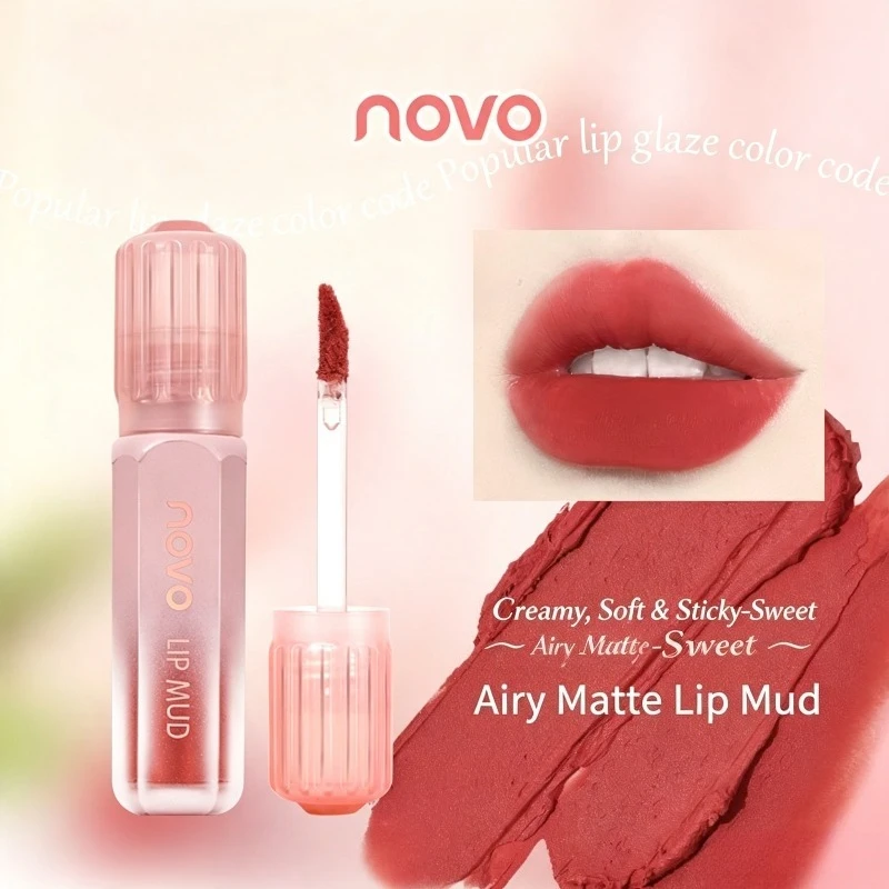 Youwu Casual Air Feeling Lip Clay Is Easy To Color. Matte Lip Clay Texture Is Lightweight and Breathable, Covering Lip Lines