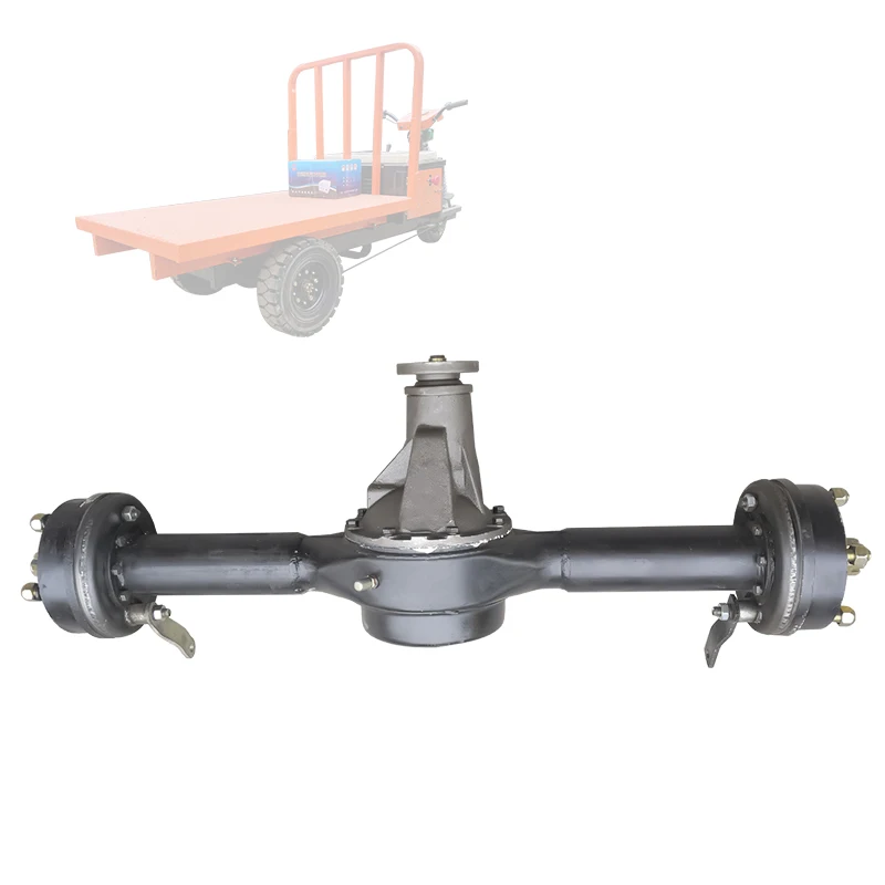 

80cm 160 Brake Hub Drive Shaft Rear Axle Assembly 2-2.5ton Electric Tricycle Low-speed Engineering Vehicle 9:40 Speed