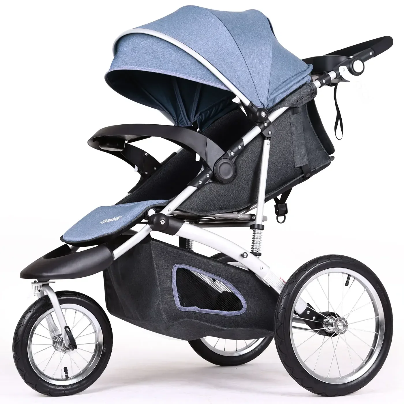 Foldable Jogging Stroller Single Toddler  Jogging Compact Ultra-light Stroller Can be Carried for Trave