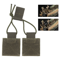 Tactical Radio Retention Tabs with Hook&Loop,Radio Elastic Fastener for D3CRM Chest Rig Vest Radio Accessories