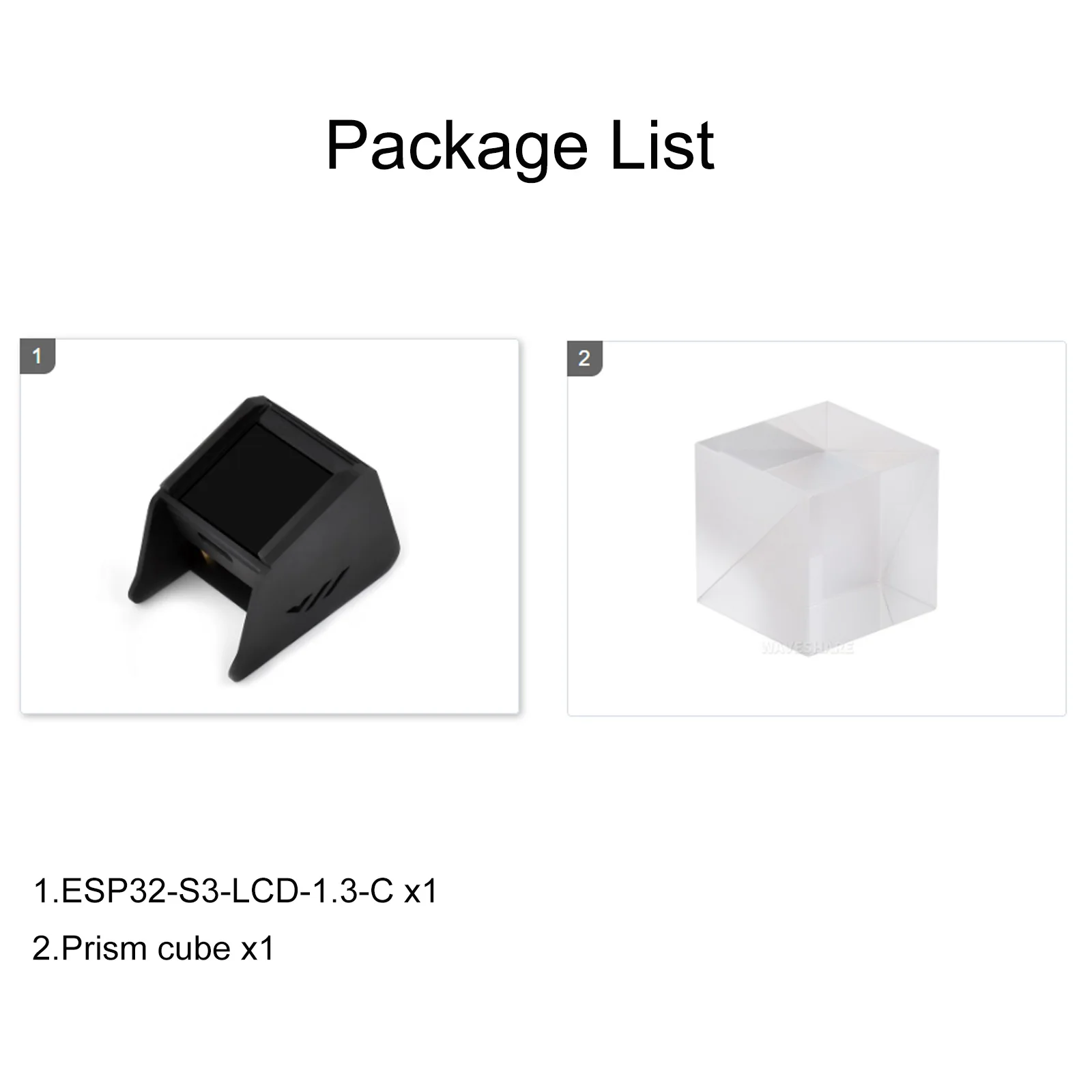 ESP32-S3 1,3-Zoll-LCD-Bildschirm-Entwicklungsplatine mit Prisma 240 x 240 ST7789V2-Chip SPI sechs Achsen-Sensor kann 90 °   Hardware-Rotation