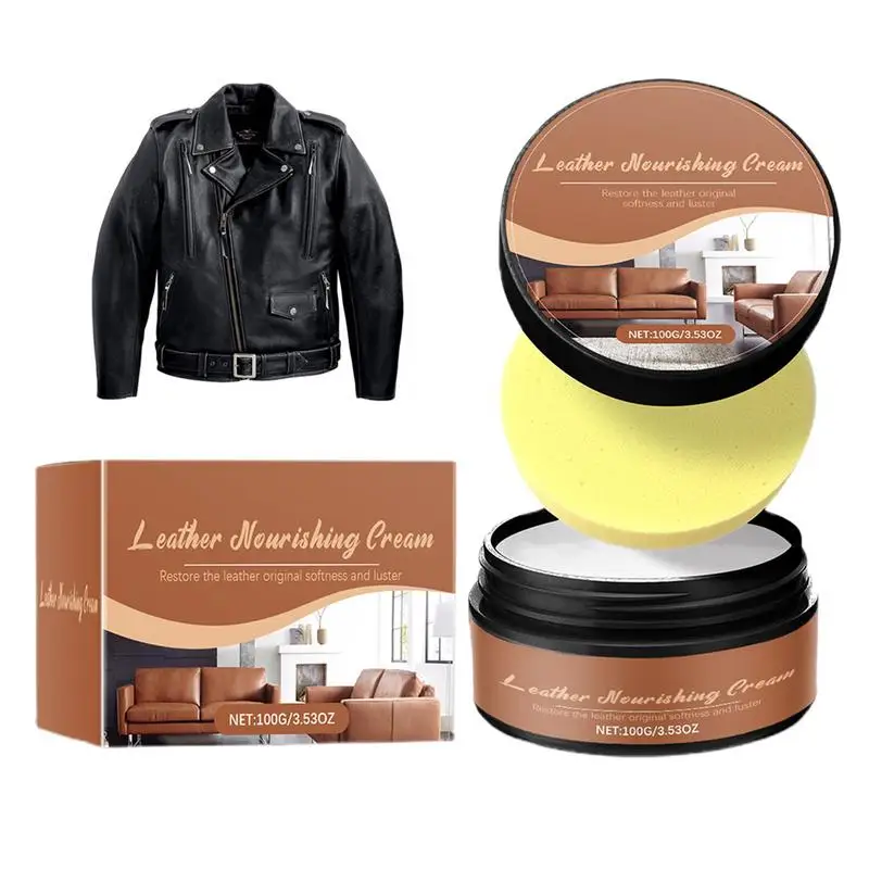 Leather Restoration Cream Safe Conditioner Cream For Leather Couches Prevent Cracking Or Fading Leather Care Conditioner For