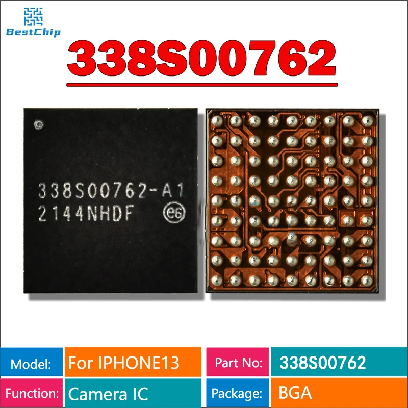 5pcs/lot U5300 338S00762-A1 338S00762 Camera IC For iPhone 13 13Pro 13Promax 13Mini Camera Power Supply IC PMU Picture Chip