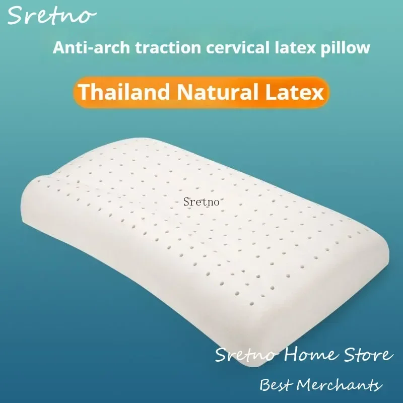 

Thailand Natural Latex Neck Pillows Specially Designed for Sleeping,Reverse Traction Protect Cervical Spine Single Person Pillow