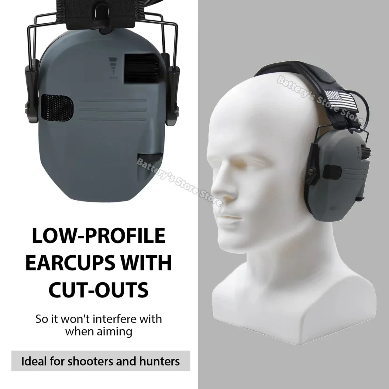 Bluetooth Shooting Active Headset Headphones for Electronic Hearing Protection Ear Protect Hunting Noise Reduction Earmuff