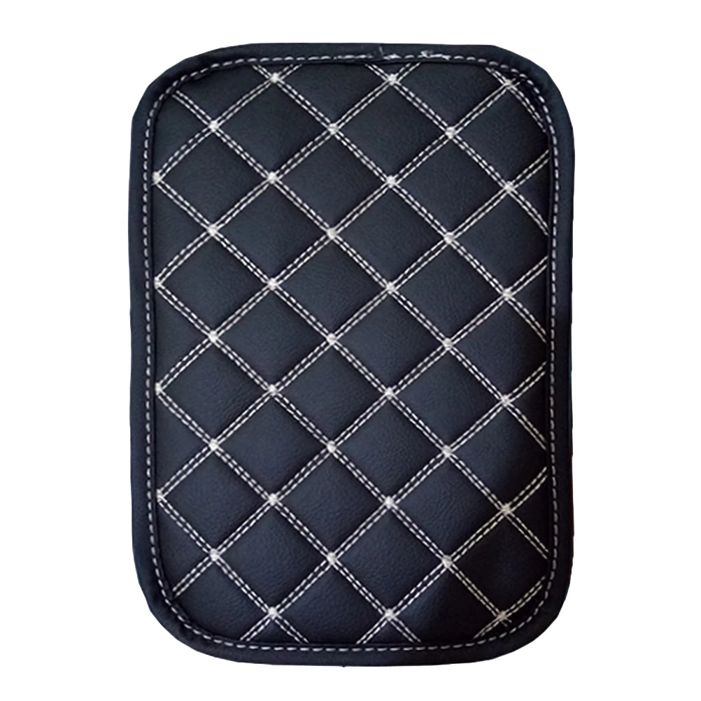 

Universal Car Armrest Box Pad Thicken Car Armrest Mat Armrest Console Box Pad Auto Arm Rest Seat Box Padding (Grey Strin