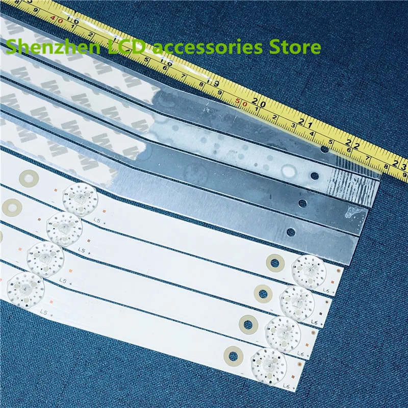 แถบแสงไฟสำหรับ32L 32L56 3ทีวีจอแอลซีดี MS-L1160 6V 578mm 100% MS-L2082ใหม่