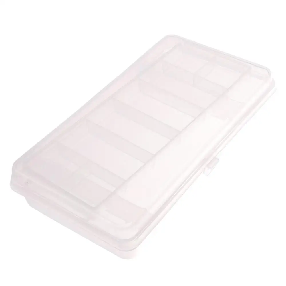 Professional Lure Fishing Plastic Double Tray Two-Sided Storage Cases Hand Tool Organizer Tackle Box