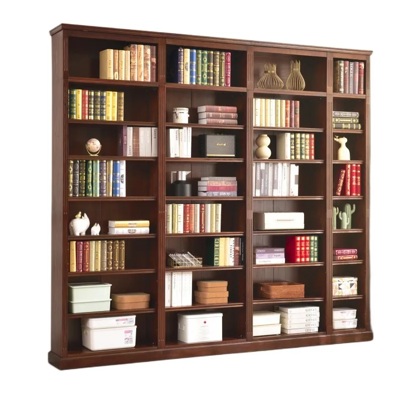 

Полный настенный шкаф для хранения журналов из цельного дерева, полный шкафчик для хранения журналов