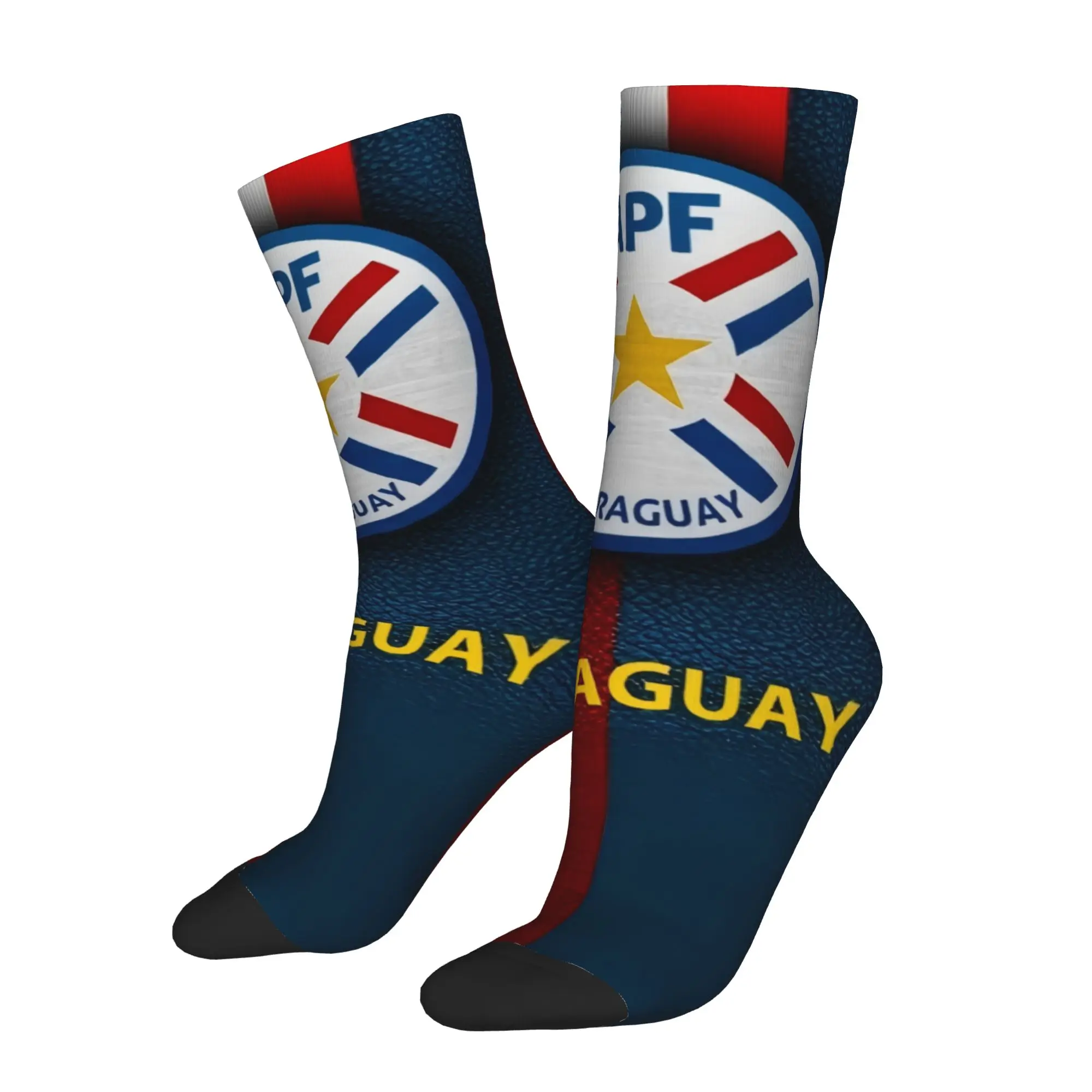Hip Hop Vintage Paraguay Crazy Men's compression Socks Unisex  Harajuku Pattern Printed Funny Sock Match Day Essentials