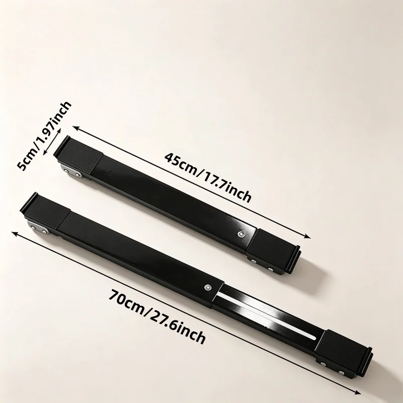2Pack Heavy Duty Adjustable Mobile Appliance Base Washing Machine Stand Casters Non-Slip Support Mover Bracket Refrigerator