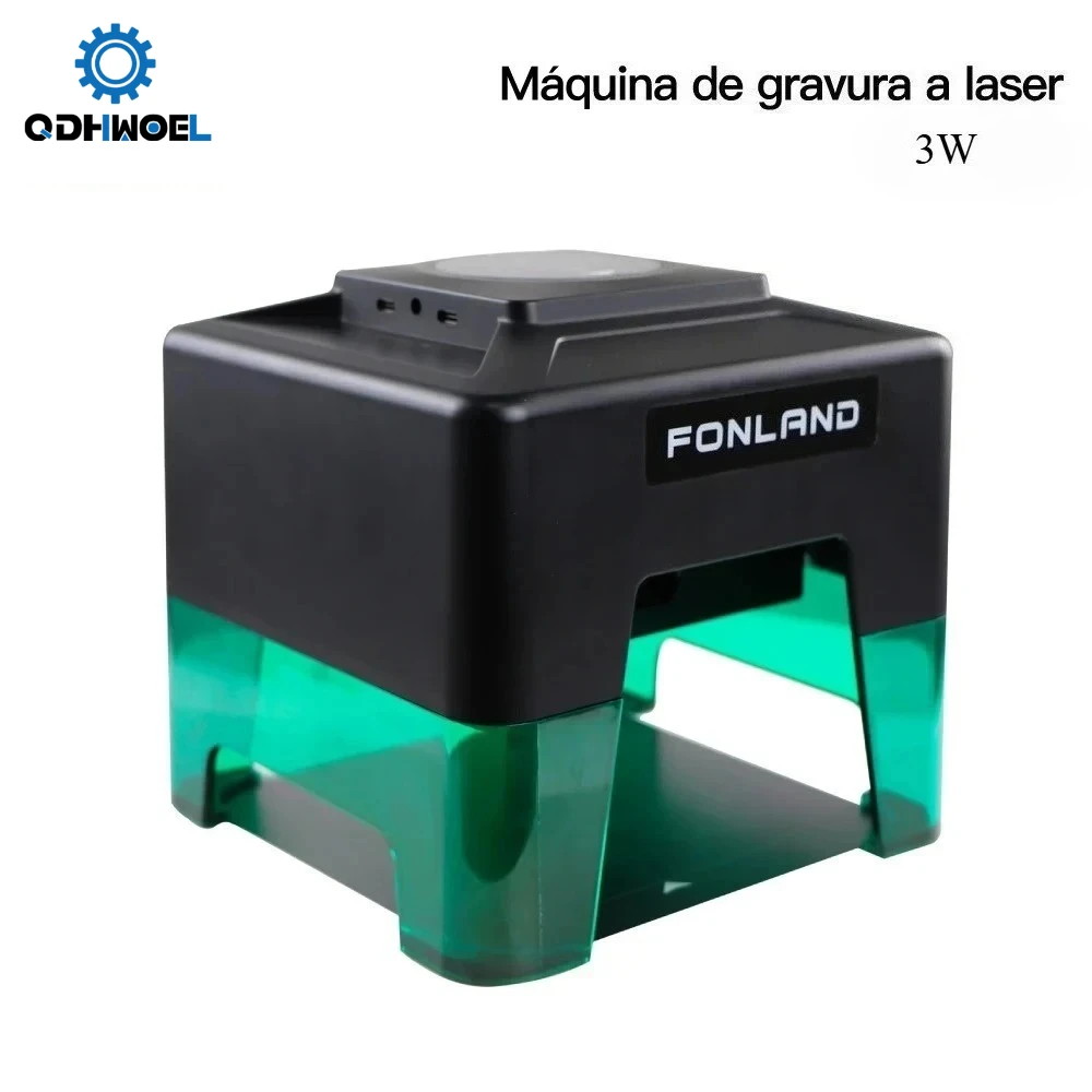 

Портативный лазерный гравер QDHWOEL Mini: DIY CNC-станок с Bluetooth для гравировки на бирках для собак, бумаге, стекле, коже, дереве, пластике, логотипах