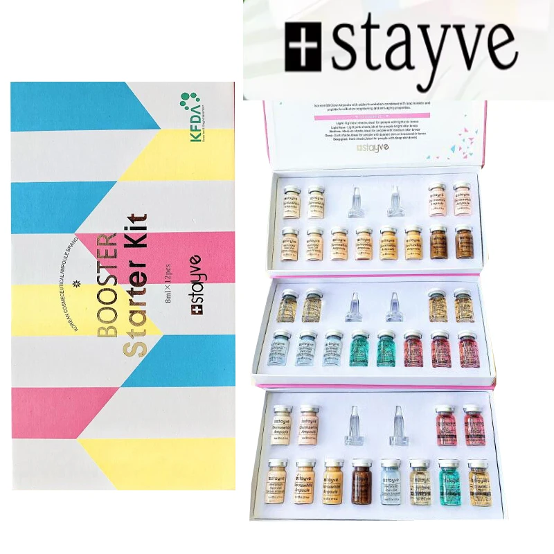 

8 мл Stayve BB Cream Glow Сыворотка для лица Ampoule Essence Foundation Стартовый набор для начинающих Ниацинамид/Пептид Уход за кожей лица