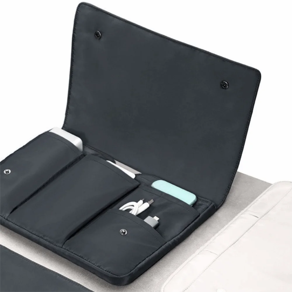 14/15 Inch Laptop Sleeve Shockproof Waterproof Laptop Inner Bag with Flip Cover Multi-compartment Laptop Protective Pouch Office