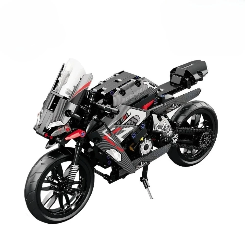 مدينة التقنية دراجة نارية بنة تجميعها سباق Motobike الطوب DIY سطح المكتب الديكور لعبة للأطفال هدية الكريسماس #2