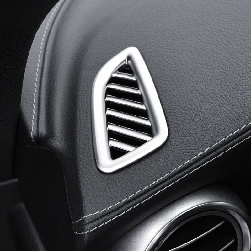 ABS Dashboard Air Conditioning Outlet Frame Decorative Cover Trim For Mercedes Benz GLC X253 2016-2020 Air Vents Stickers