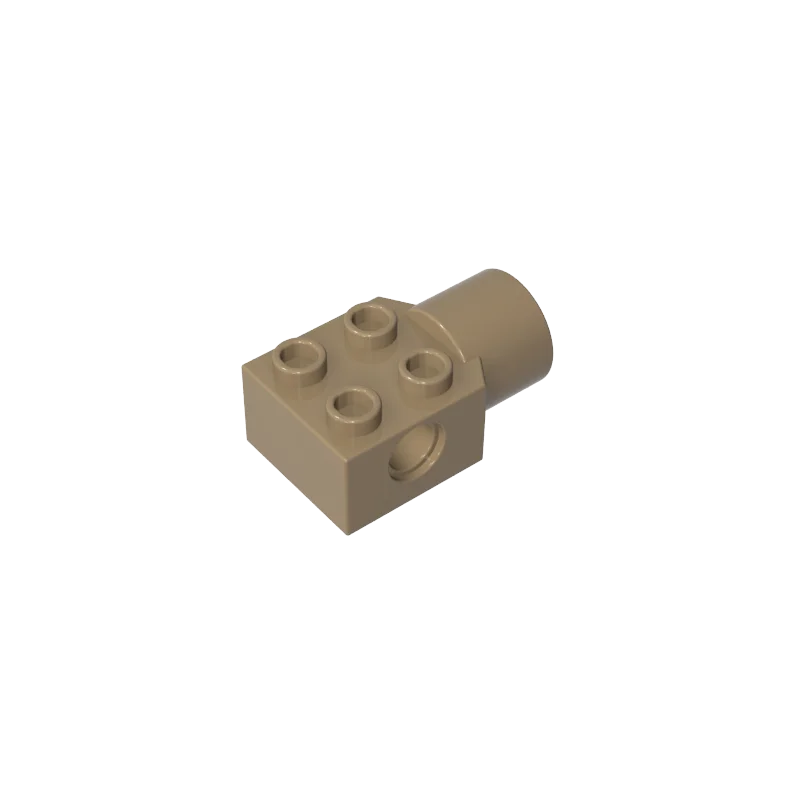 Gobricks 1 pièces MOC Technic brique spéciale 2x2 avec trou de broche prise de Joint de Rotation Compatible avec les pièces de brique modèle 48169 48370