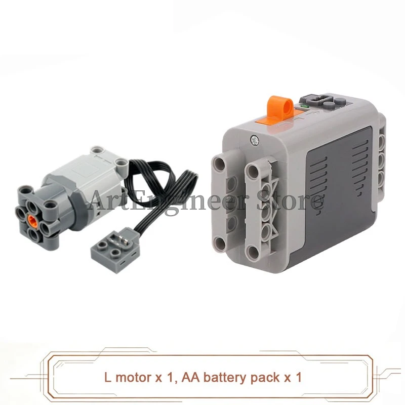 Verbessertes M/L/XL/Servo-Motor-Power-Functions-Set mit hohem Drehmoment, technische Bausteine, kompatibel mit Spielzeug der großen Marken