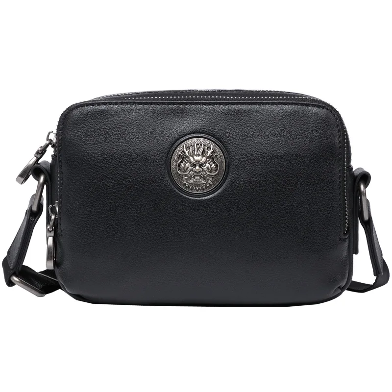 موضة جديدة حقيقية رسول الرجال حقيبة جلدية الرجال الكتف الطبقة العليا جلد البقر صغيرة أفقية Crossbody العلامة التجارية الفاخرة العصرية