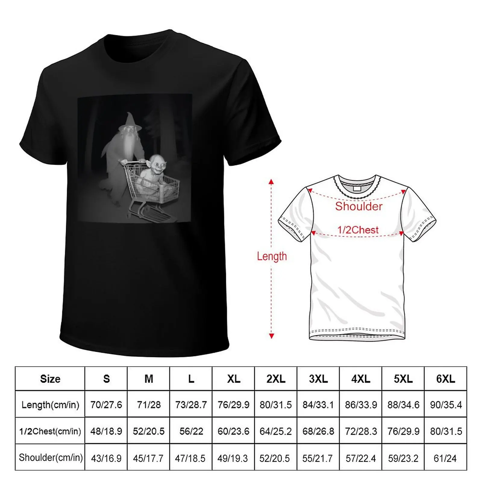 Grey Wizard Pushing T-Shirt Sweat Resistant Workout Tee Shirt