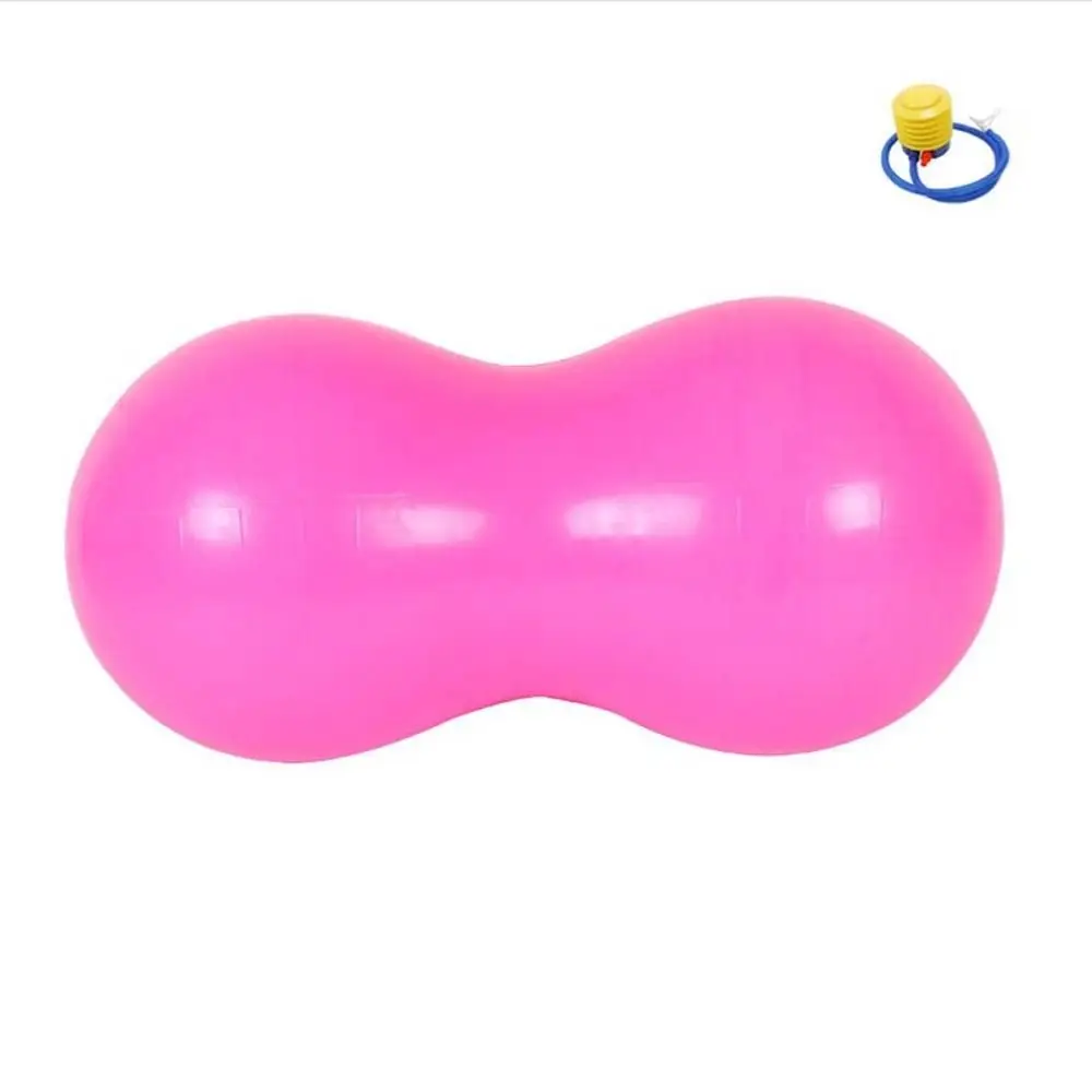 Balance Sports Anti-Burst Peanut Ball 45*90CM Inflatable Pilates Yoga Ball With Pump Fitness Yoga Fitness Ball Home Exercise