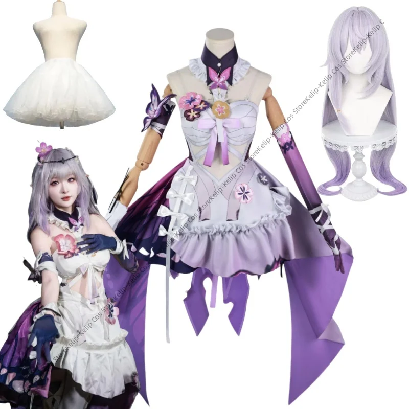 

Game Honkai Star Rail Castorice Cosplay Costume Wig Dress Headwear Luminous Props Halloween Party For Women Girls Carnival Cos
