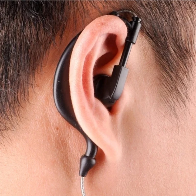 Baofeng Earphone UV5R Earbuds PTT with Mic In-Ear Hook Headphone K Port Two-Way Radio Headset BF888S