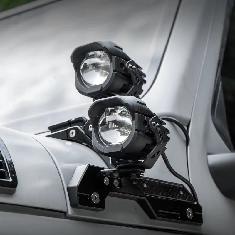Aluminum Super Bright High/Low Beam Switchable A-Pillar Spotlight Car LED Headlight24V 3000 Lumens