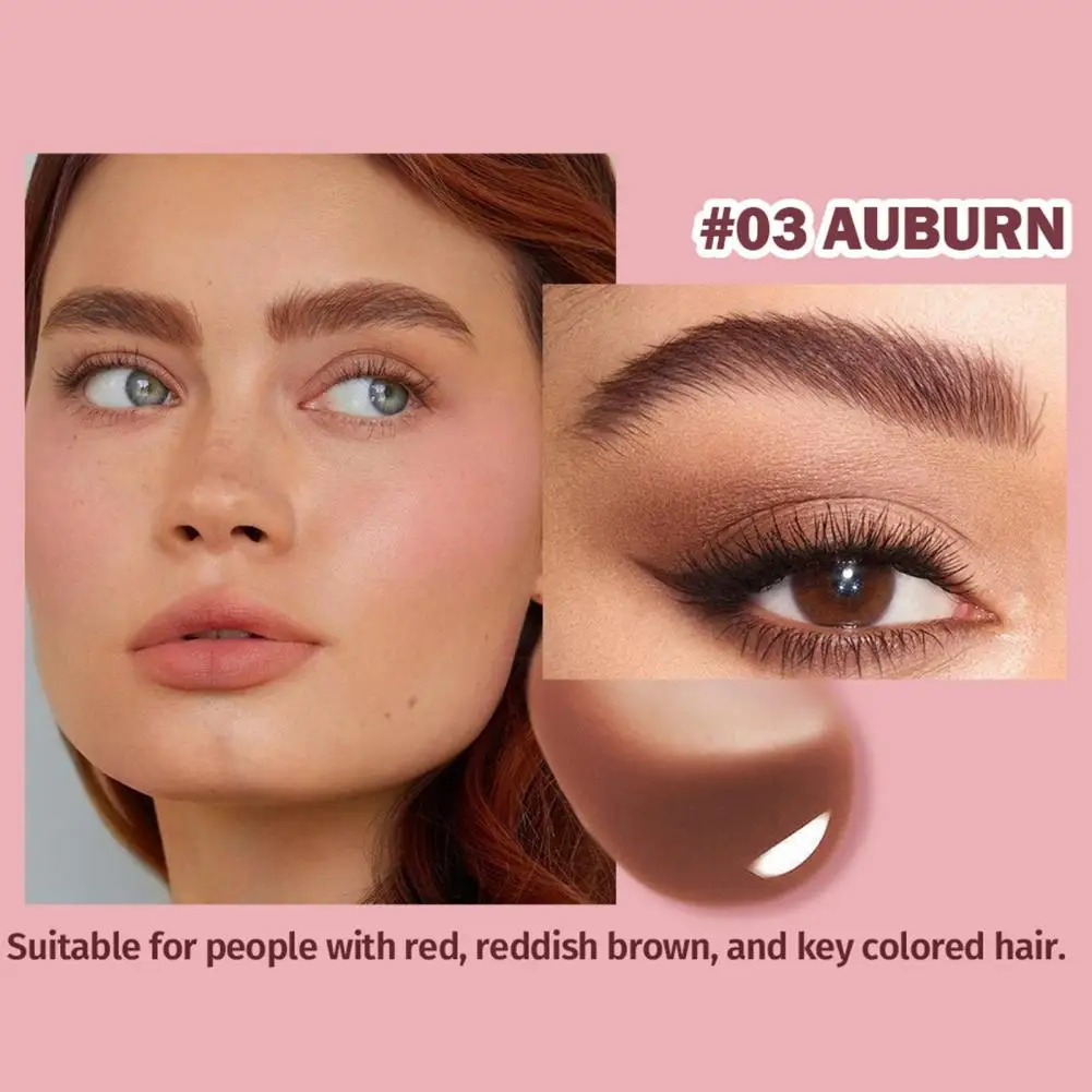 Dip Brow Hair Stroke Spazzola angolata per sopracciglia impermeabile per tratti di capelli di lunga durata Penna per sopracciglia a prova di sbavature Asciugatura rapida