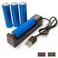 Universal Lithium Battery USB Smart Charger 3.7-4.2V Single Slot Charger For 26650/18650/14500/10440 Lithium Ni-mh Battery