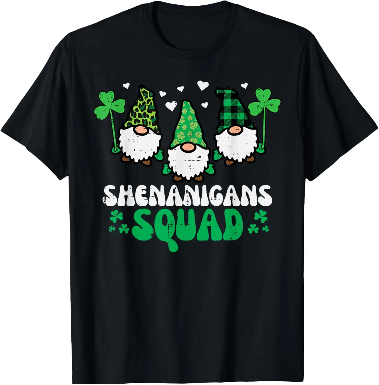 St Patricks Day Gnomes Shenanigans Squad Men Women Kids T-Shirt