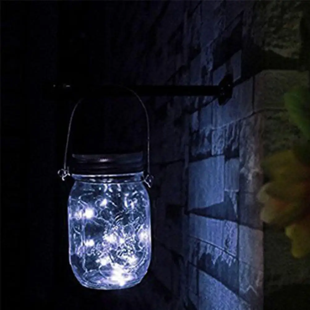 

Набор из 3 солнечных светильников-банок для улицы, теплые гирлянды для сада, балкона, патио, декора полок, солнечные лампы для двора