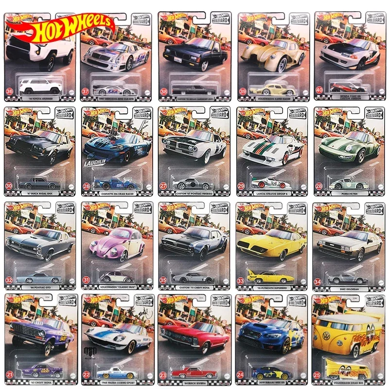 Hot Wheels-Premium Diecast Carro para Crianças, Brinquedos para Crianças, Diecast, 1: 64, Voiture, Porsche, Volkswagen, Benz, Chevy, Presente