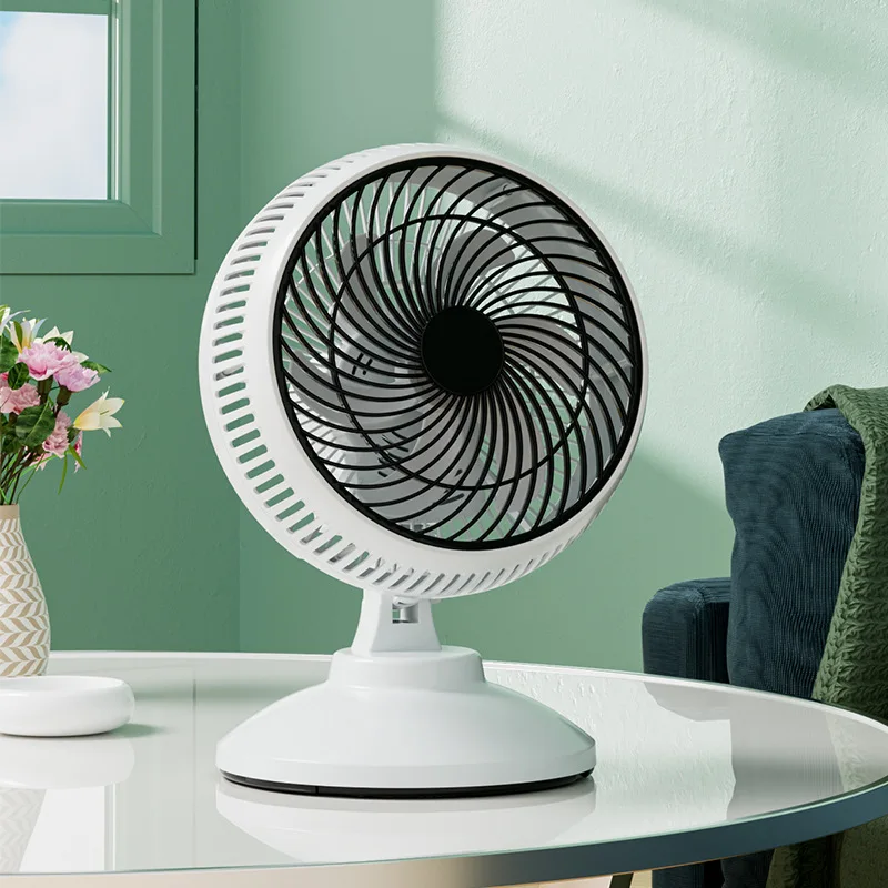 Electric fan desktop small fan air circulation automatic shaking head fan plug-in bedroom office desktop electric fan