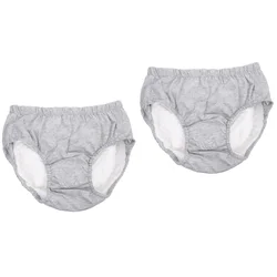 2 Pcs Breathable Elderly Anti-Urine Nursing Man Disposable Briefs Adult Cloth Diapers Xl Cotton Incontinence