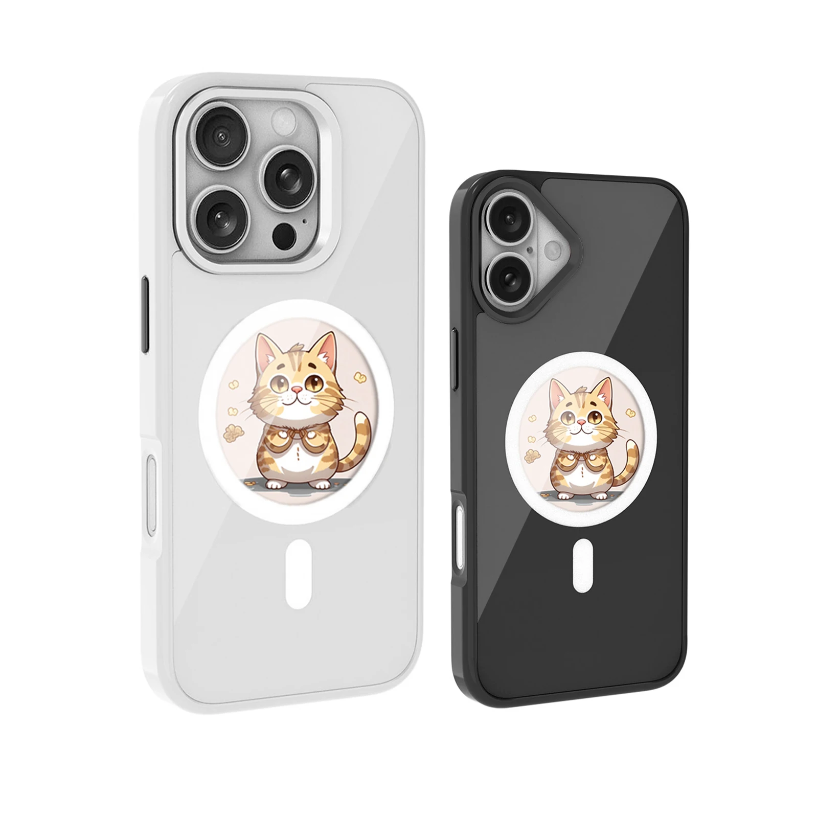 

for iPhone 16/16Pro Max/15ProMax Round Screen High-definition Ink NFC Function 235Dpi Smart Custom Phone Case Magsafe Compatible