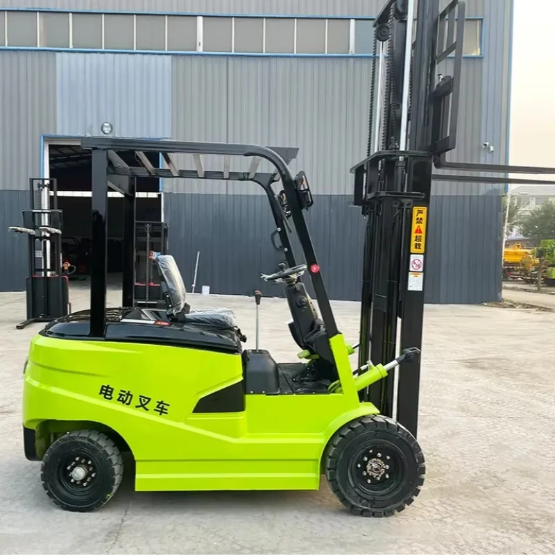 Customized Heavy Duty 3 Ton Pneumatic Tire Electric Forklift Truck Optional Lithium Battery Construction Site Two-Stage 3-9m
