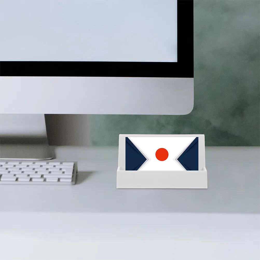 2Pcs Horizontal Card Holder Stand Business Card Display Organizer for Desk Office Greeting Photo Cards Compact Desktop Storage